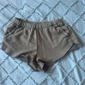 Aerie army green sweatshorts
